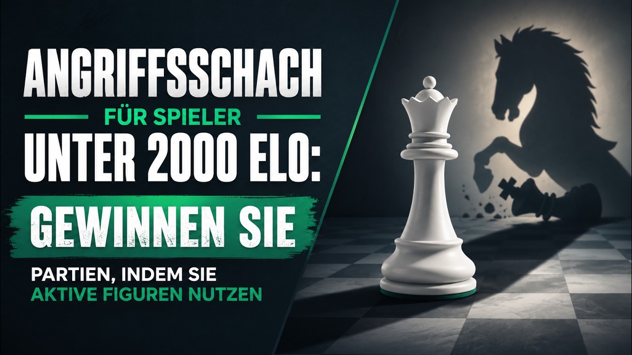 Angriffsschach für Spieler unter 2000 Elo: Gewinnen Sie Partien, indem Sie aktive Figuren nutzen