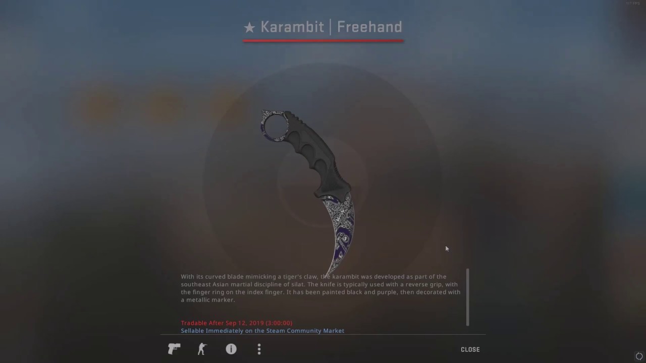 $500 KARAMBIT FREEHAND KNIFE UNBOXING IN CSGO - YouTube