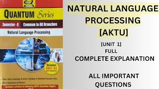 Natural language Processing | AKTU unit 1 | most important questions | full explanation| Study4sub