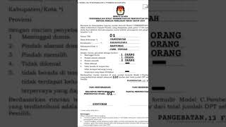 Contoh Pengisian Berita Acara Pengembalian C.Pemberitahuan KPU Pemilu 2024 #14february #pemilu2024