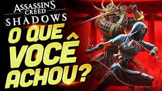 🔴 O QUE VOCÊS ACHARAM SOBRE AS INFORMAÇÕES DE ASSASSIN'S CREED SHADOWS?