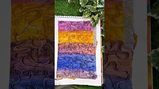 Mesmerizing Sunset Abstract Art 🌅 | Acrylic Texture Painting with Satisfying Swirls