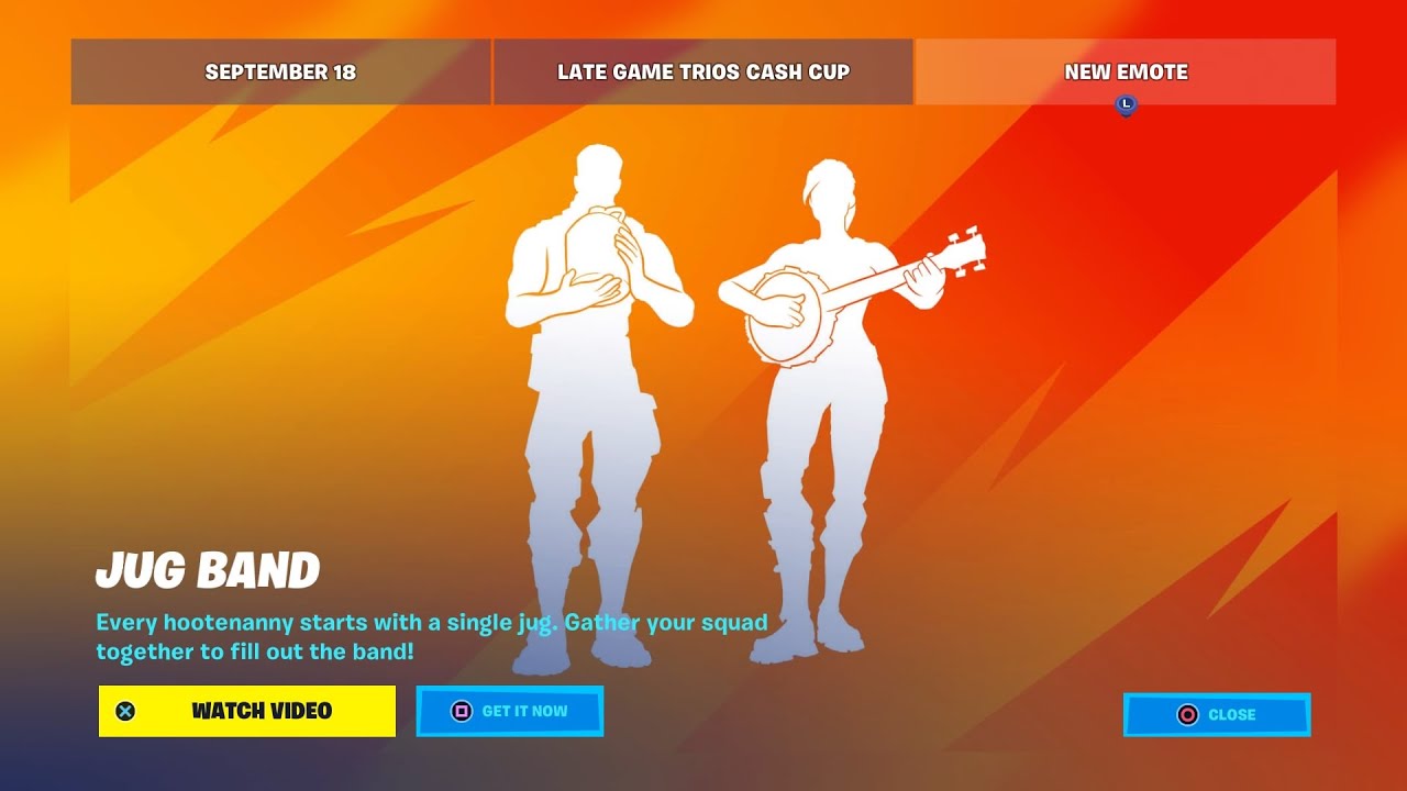 JUG BAND EMOTE TRAILER FORTNITE!!! CHAPTER 3 SEASON 4 YouTube