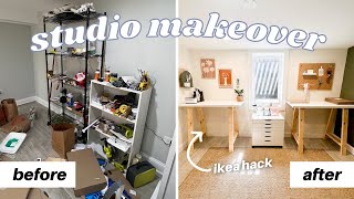 EXTREME STUDIO MAKEOVER (it was a disaster) | dream SMALL BUSINESS setup