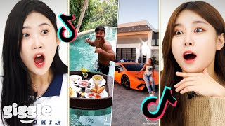 Koreans react to 'My Best Friend's Rich Check' TikTok Compilation!