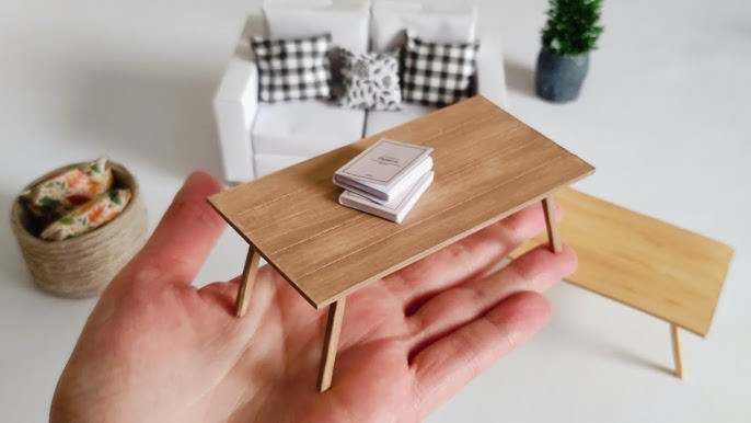 DIY dollhouse furniture ~ make a modern miniature coffee table with paper ~ free printable template - YouTube diy-dollhouse-furniture-make-a-modern-miniature-coffee-table-with-paper-free-printable-template-youtube
