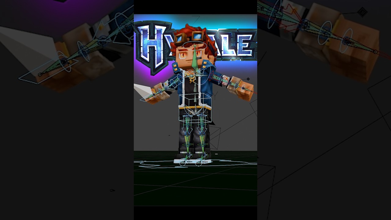 Hytale Cinematic Trailer: Pushing Voxel Animation in Blender 🎬 #hytale #blender3d #shorts