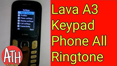 Lava Keypad All Ringtone | Lava Keypad Ringtone Setting | Lava A3 Ringtone | #AvTechnoHindi