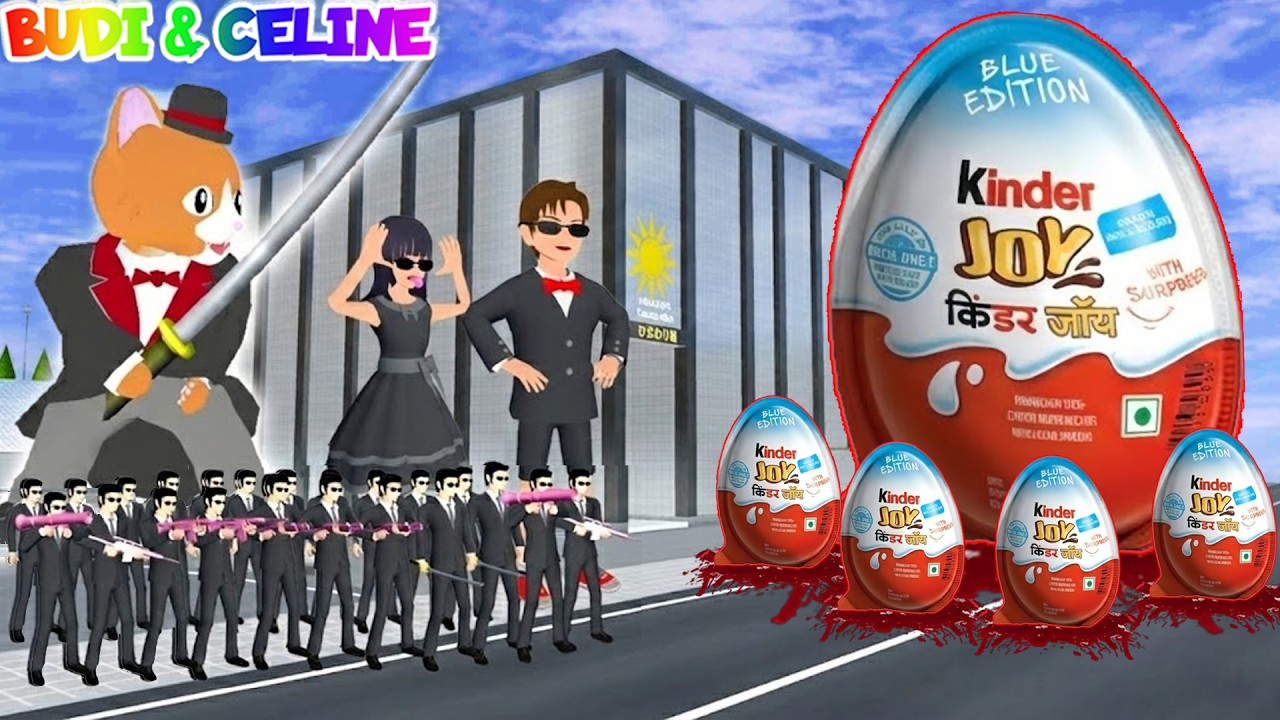 Yuta Mio Bocil Yakuza VS  Kinder Joy Berdarah | Yakuza Panggil Catbutler Raksasa | Sakura School