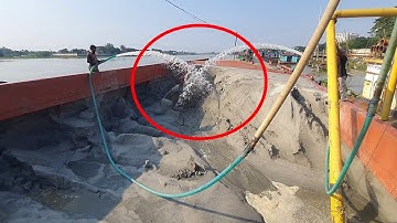 Unloading sand form ship barge unloading video sand unloading video Part-399 (15 NOV 2025)