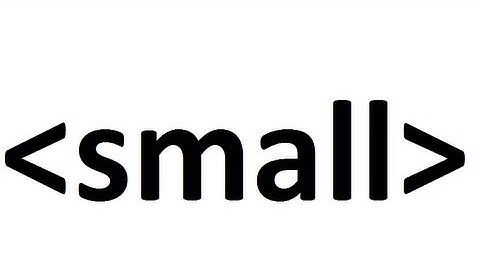 Learn HTML code: small text