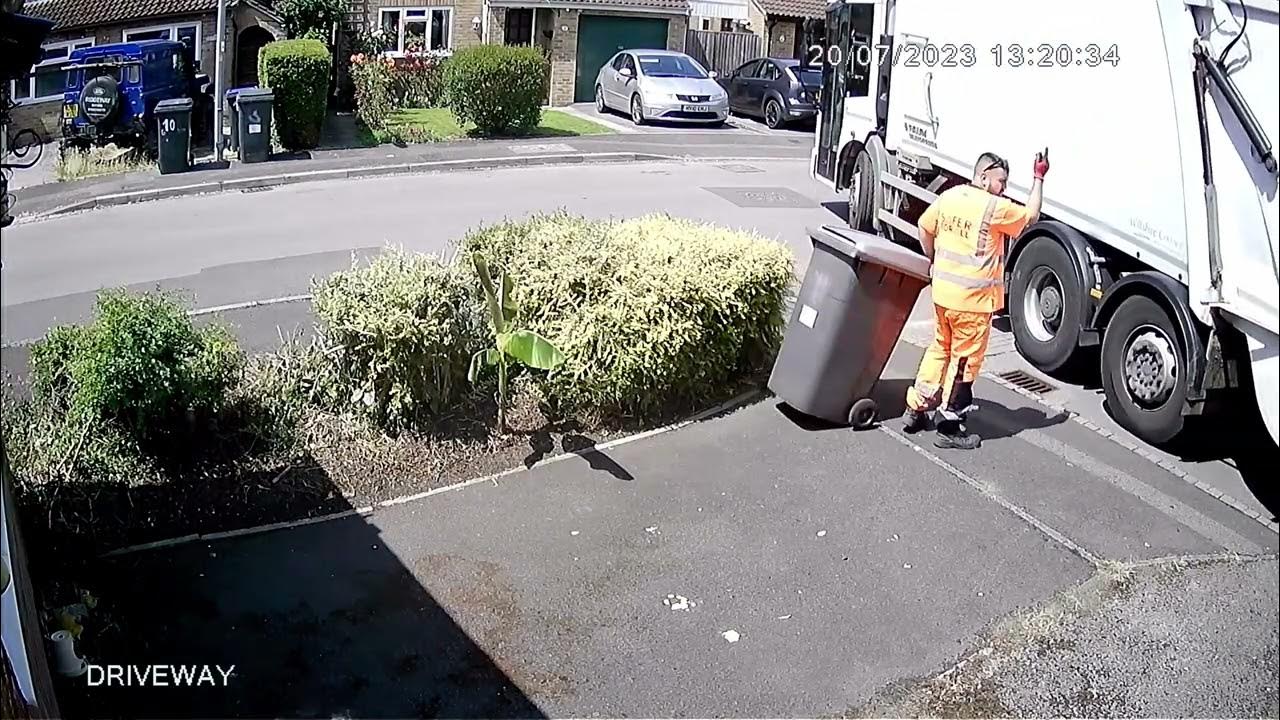 Wiltshire Council household waste collection (grey bin) 20/07/23 YouTube