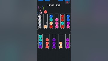 Ball Sort Puzzle nível 232 #games #gaming #gameplay #androidgames #puzzle #gamer #colors #sorts