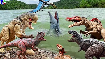 JURASSIC WORLD: D-REX, T-REX, SPINOSAURUS, CARNOTAURUS, MOSASAURUS | Another Final Battle