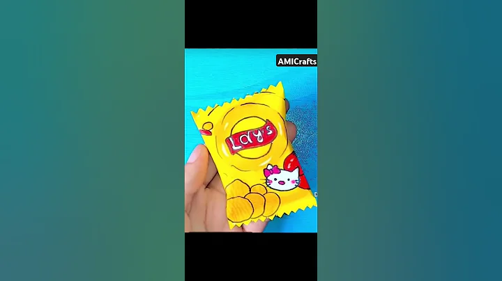 Diy lays chip paper craft 👍👀gift ideas❤️#art #drawing #foryou #artandcraft #trending#fyp #tiktok #