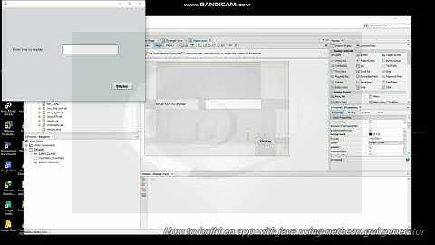How to build a java application with netbean gui generator