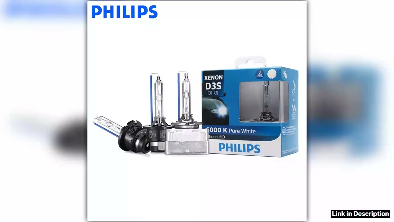 Philips Ultinon HID Xenon D1S D2S D2R D3S D4S WXX2 35W 6000K Cool White Light Xenon Headlight Car