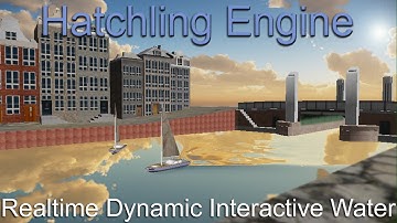 Realtime Dynamic Water in C++ OpenGL - Hatchling Engine - Evil Turtle Productions