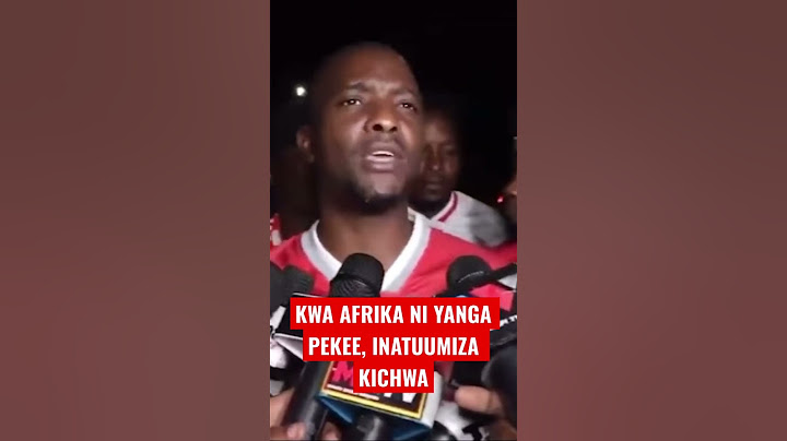 AHMED ALLY: KWA AFRIKA NI YANGA PEKEE | INATUUMIZA KICHWA