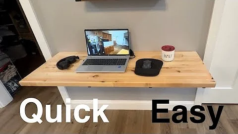 DIY Wall Mounted Desk that Will Save Your Room