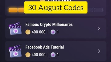 TapSwap 30 August Codes | Famous Crypto Millionaires |Facebook Ads Tutorial #tapswapcode #30august
