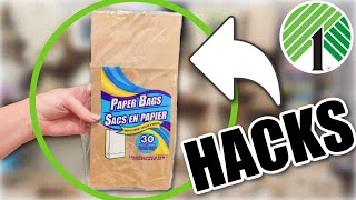 😯WOW! You Won&#39;t Believe What I Made Out Of DOLLAR TREE Lunch Sacks! (brown paper bag hacks &amp; diys)