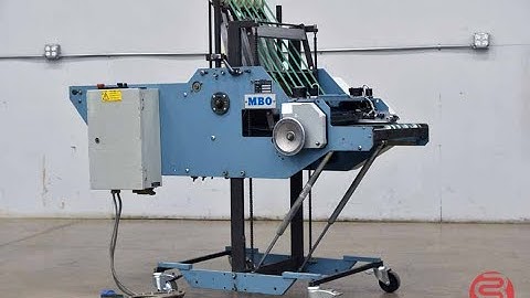 MBO SAP 46L Vertical Stacker Delivery