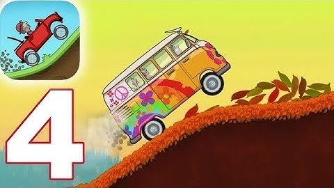 "Hill Climb Racing - Gameplay Walkthrough Part 4 - Hippie Van (iOS, Android)"||