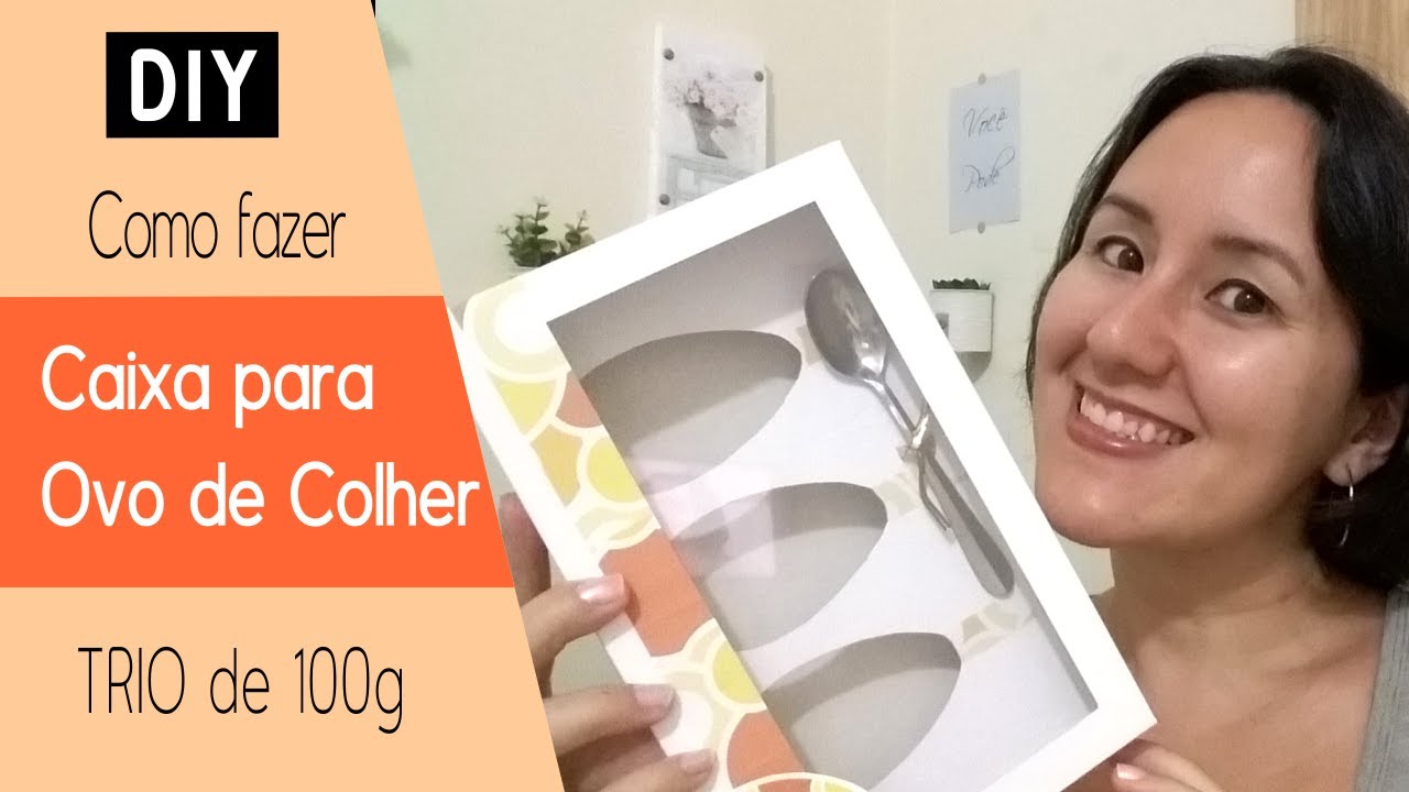 Como fazer Caixa para Ovo de Colher - Trio de 100g - DIY