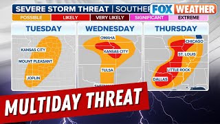 Multiday Severe Storm Threat Developing Across Central US This Week