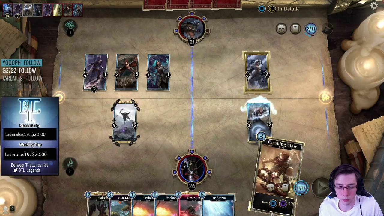 TES Legends - Control Sorcerer vs. Control Mage (Delude)