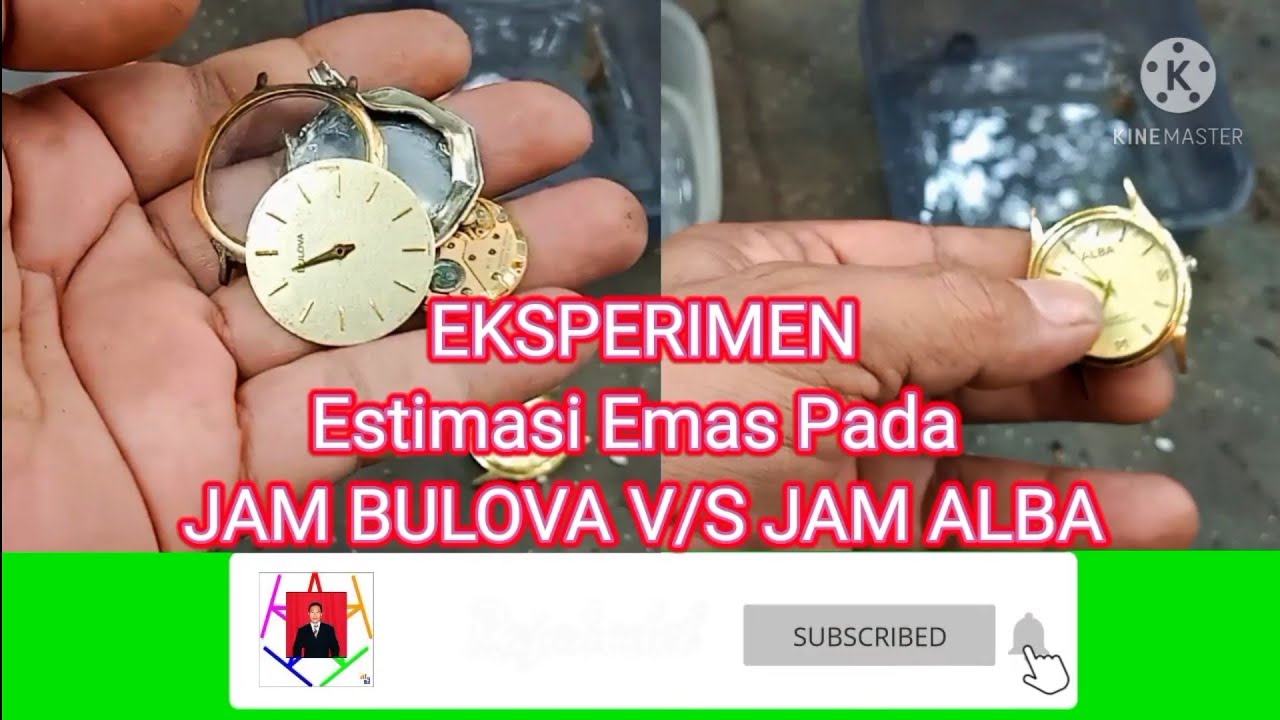 EKSPERIMENT / Jam Bulova V/S Jam Alba / Benarkah ada Lapisan Emas?