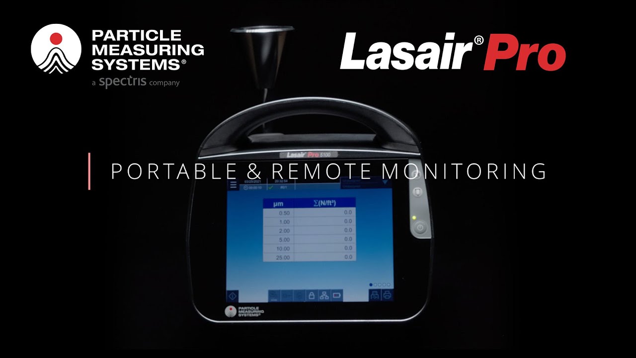 Lasair Pro Particle Counter Demo video: Highlights of the new mobile  solution from PMS. - YouTube