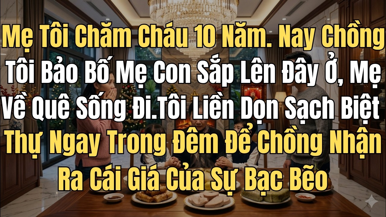 Mẹ Tôi Chăm Cháu Suốt 10 Năm. Nay Chồng Tôi Bảo Bố Mẹ Con Sắp Lên Đây Ở, Mẹ Về Quê Sống Đi.