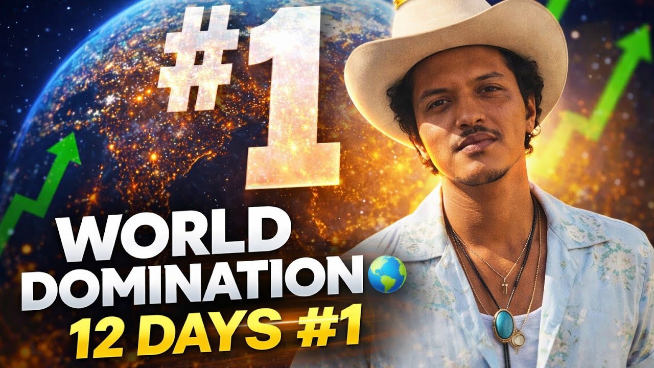 Bruno Mars Just Took Over the World — 12 Days at #1 and Counting