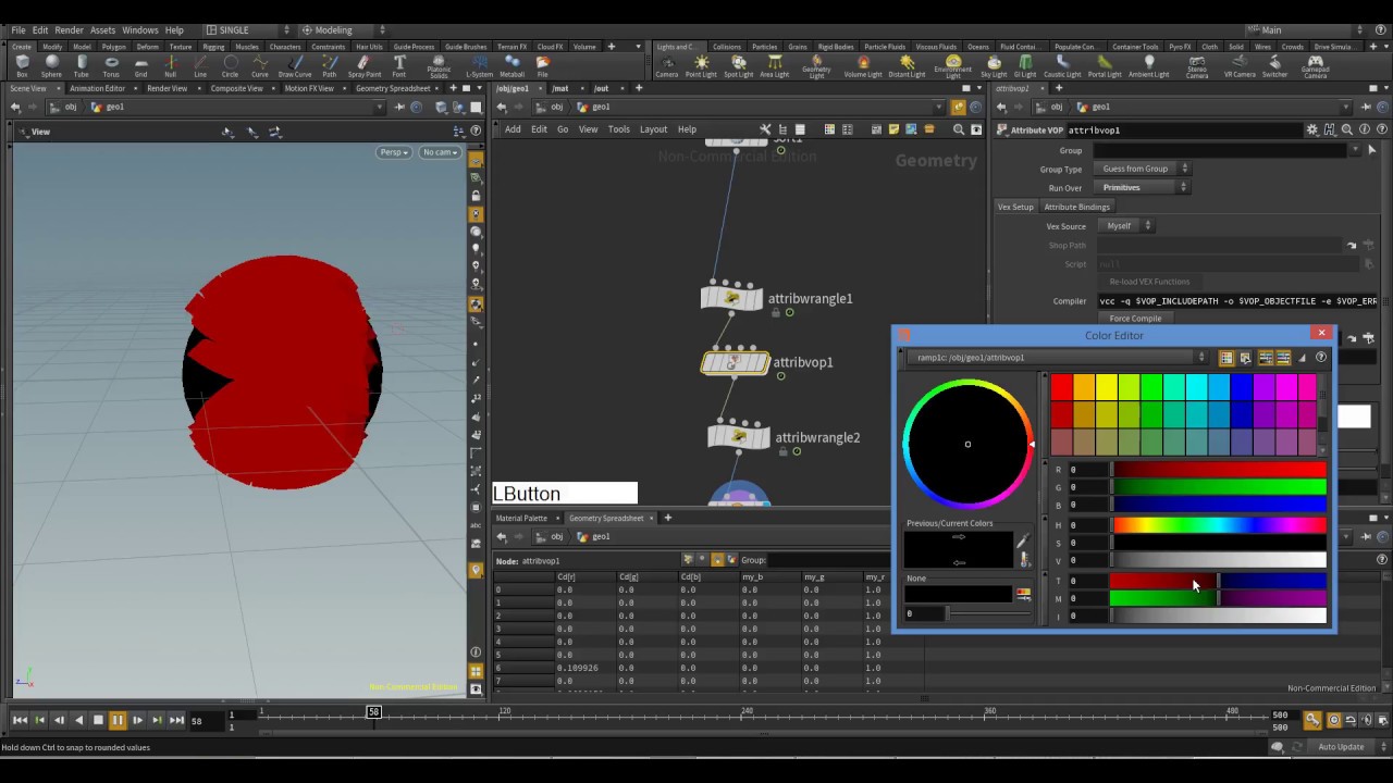 houdini 16 // vex rgb extrude chanels effect - YouTube