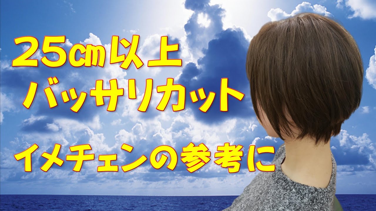 ロングヘアからショートカットにバッサリイメチェン 切りたい時の参考にどうぞ Youtube