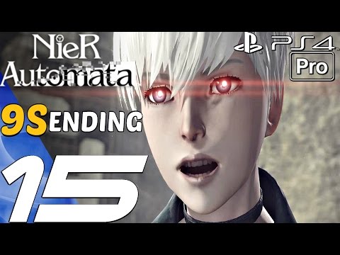 Nier Automata - Gameplay Walkthrough Part 15 - Eve Final Boss & 9S Ending (PS4 PRO)