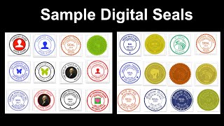 Benefits of Digital Seal over traditional rubber stamp / seal