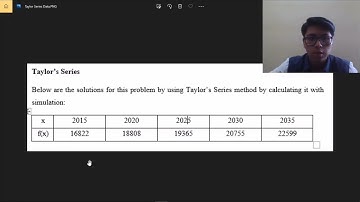 First & Second Derivatives using Taylor Series (BEE32402 Numerical Method)