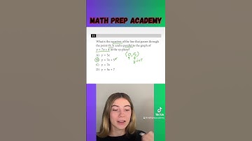 What is the EQUATION of the LINE?! #sat #testprep #math