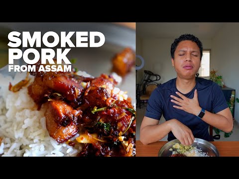 Cooking Assam's Smoked Pork For The First Time | Vishal Langthasa