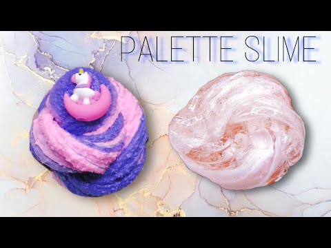 【ASMR】PALETTE SLIME?日本で買える✨初韓国スライム！スライムレビュー?【音フェチ 슬라임 slime asmr 】