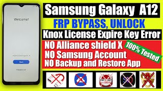 Samsung A12 FRP Bypass Android 11/12 - No alliance shield required, No Samsung Account needed