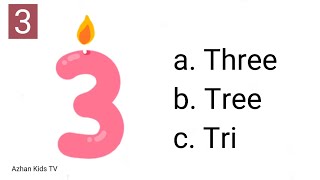 Kuiz Pintar Mengeja & Membaca | English | Spelling Quiz For Kids - Numbers | Part 3