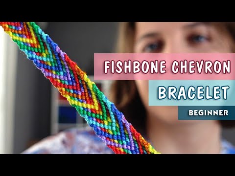 Gökkuşağı Arkadaşlık Bilekliği Yapımı | Fishbone Chevron Friendship Bracelets Tutorial DIY