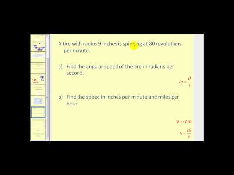 Linear Velocity and Angular Velocity