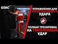 БОКС! УПРАЖНЕНИЯ ДЛЯ НОКАУТИРУЮЩЕГО УДАРА. ПОЛНАЯ ТРЕНИРОВКА НА ТЯЖЕЛЕННЫЙ УДАР!