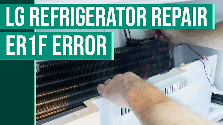 LG Refrigerator Repair ER1F Error - Ice Maker Stopped Working