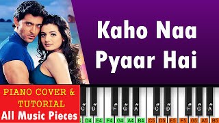 Kaho Naa Pyar Hai Piano Tutorial | Rajesh Roshan (2000) | Hindi Piano Notes | Casio Piano Tutorial